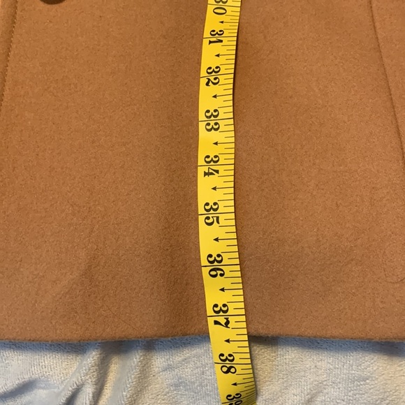 Lands end wool tan camel midi dress coat overcoat plus size 20w church neutral - Picture 11 of 11